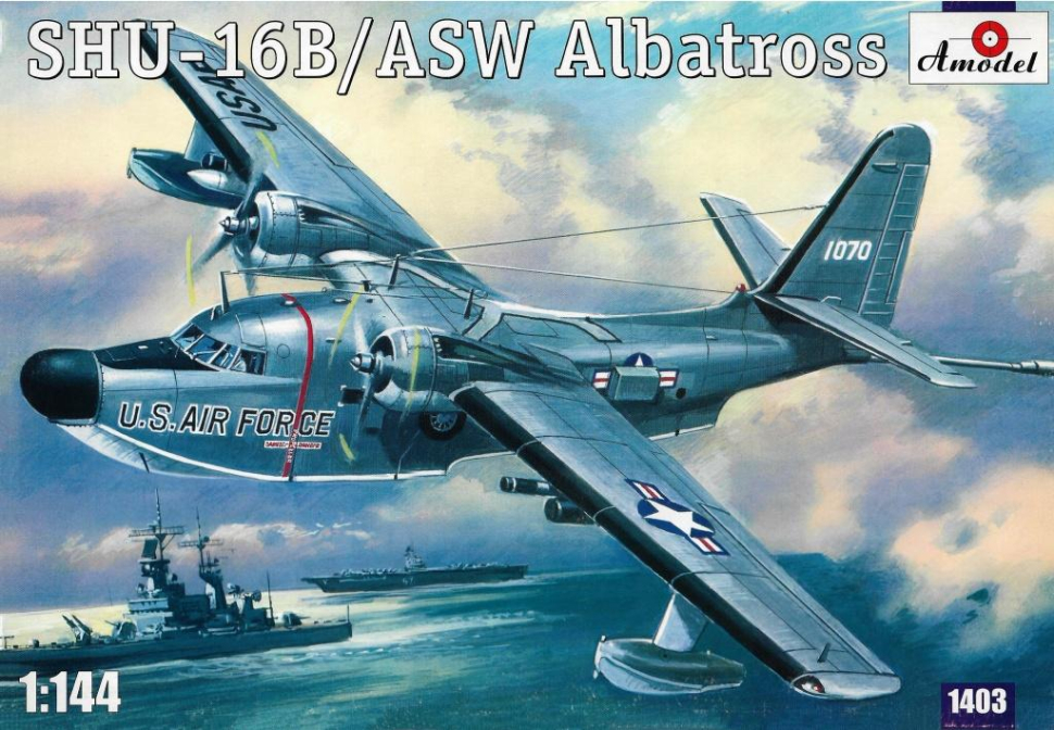 

Сборная модель самолёта Shu-16b asw Albatross Amodel 1403