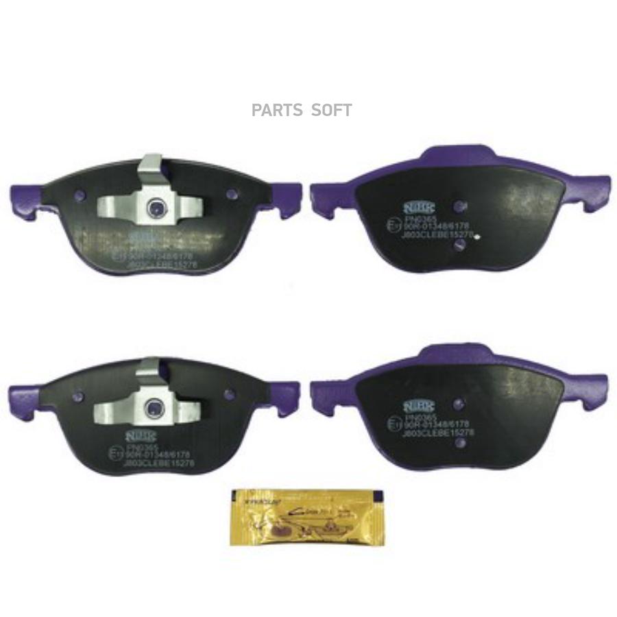 

Тормозные колодки NiBK передние для Ford Focus 2 04-/Mazda 3 03-/Volvo S40 04- PN0365