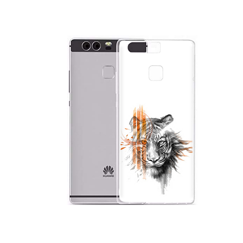 

Чехол MyPads Tocco для Huawei P9 Plus огненный тигр (PT31455.54.526), Прозрачный, Tocco