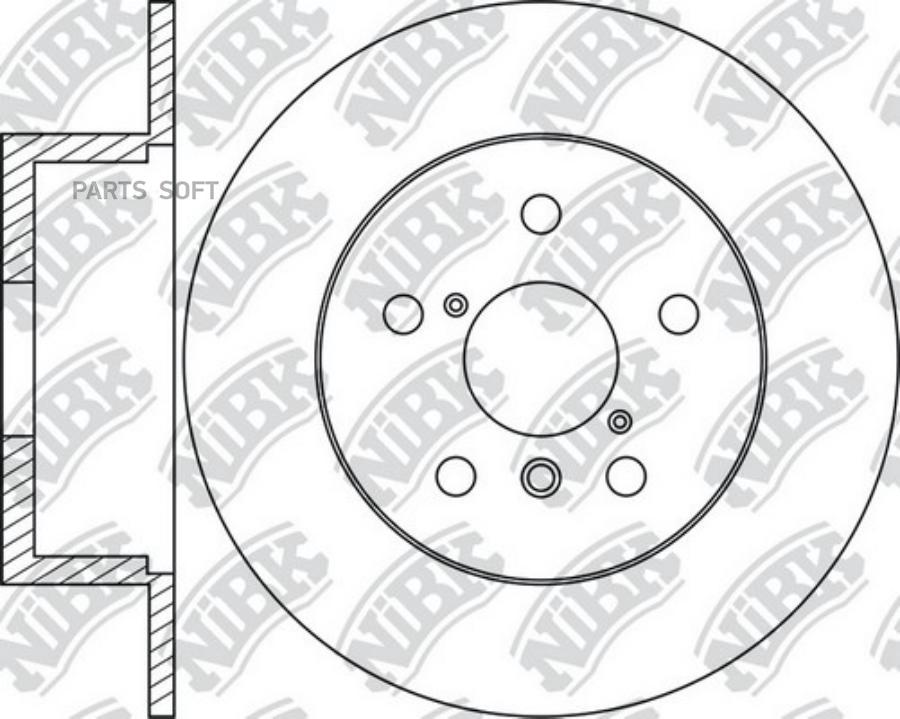 

Тормозный колодки NiBK передний для Toyota Land Cruiser 1975-1996 302 мм rn1255