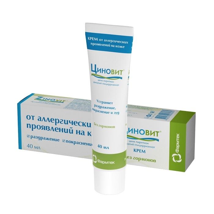 

Циновит крем от раздражения, шелушения, зуда, 40 мл, 208265