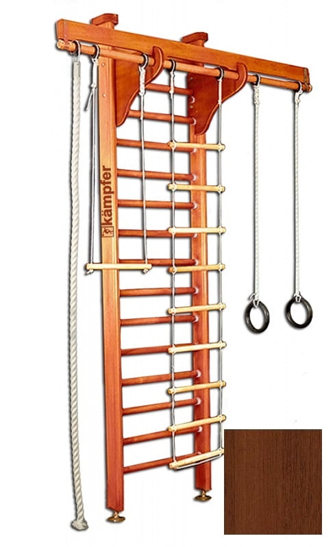 фото Домашний спортивный комплекс kampfer wooden ladder ceiling - ореховый (3 м)