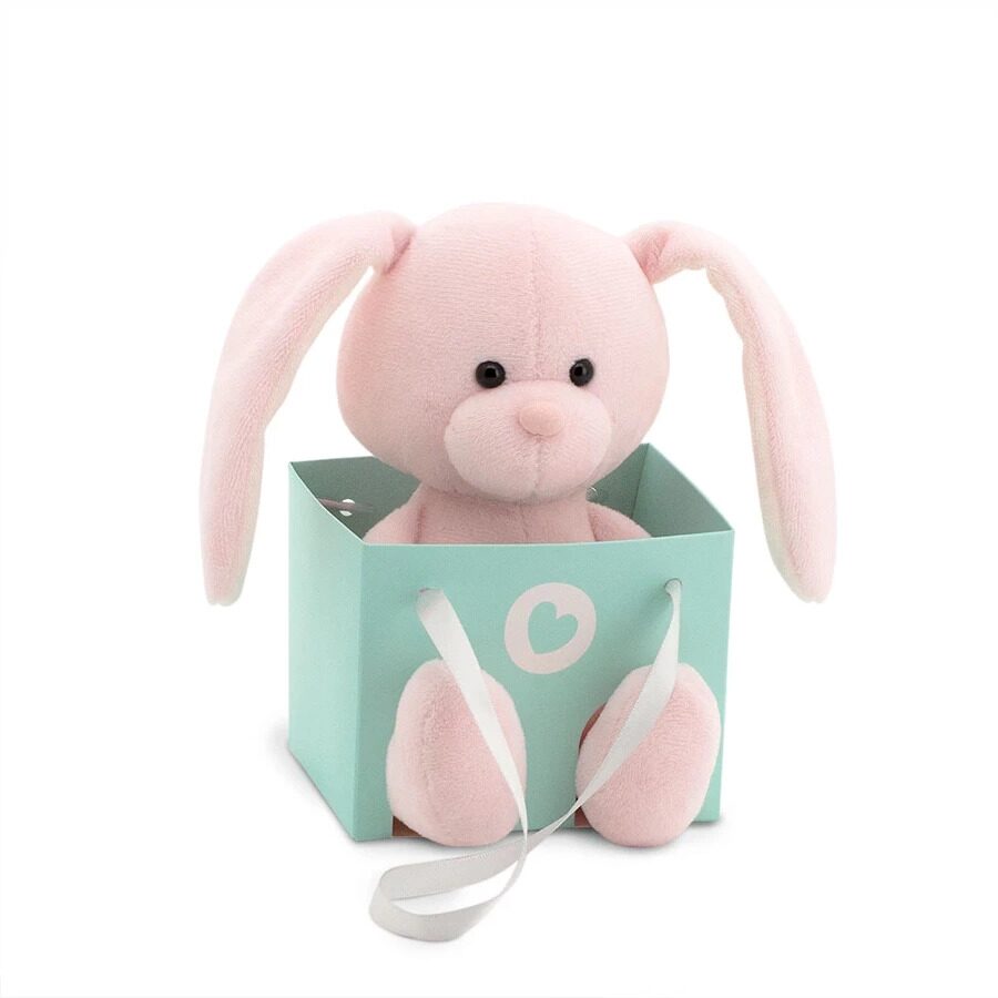Мягкая игрушка ORANGE TOYS Зайчонок сюрприз (розовый) / OT6002/3