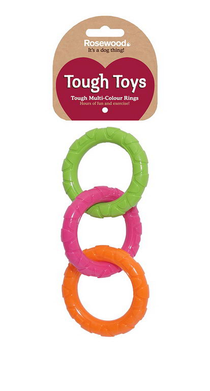 Жевательная игрушка для собак Rosewood, разноцветный, 21 см, 1 шт.