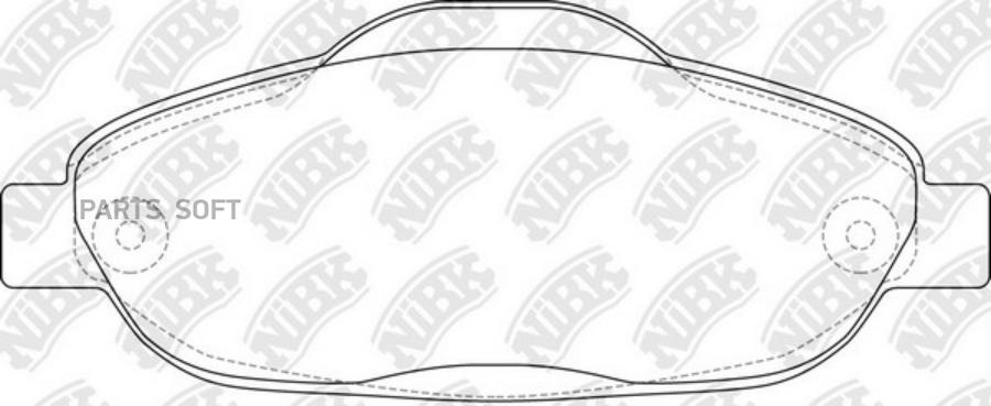 

Колодки передние peugeot 3008, 308 pn0450