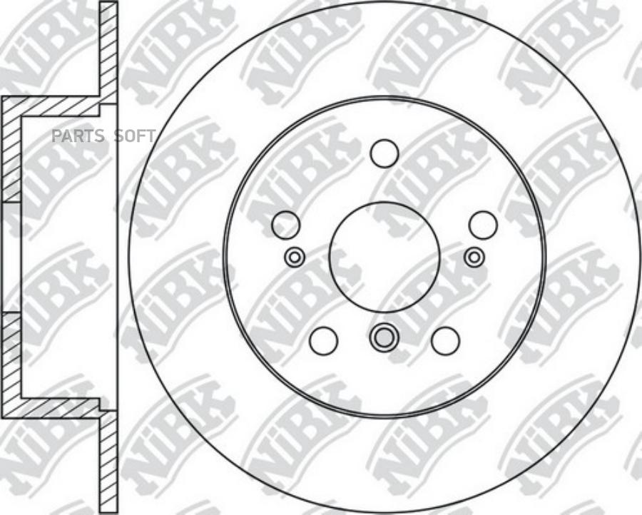 

Тормозный колодки NiBK задний для Toyota Camry V10 91-01, Camry V30 01- rn1223