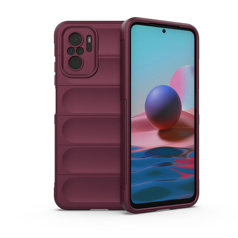 

Противоударный чехол Flexible Case для Xiaomi Redmi Note 10 / Redmi Note 10S, бордовый, Flexible Case