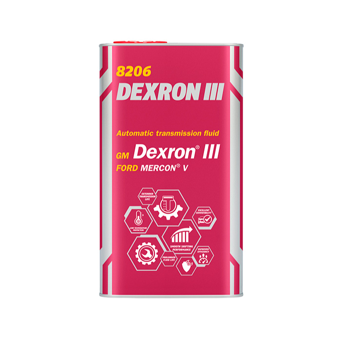 фото Трансмиссионное масло mannol dexron iii automatic plus (metal) синтетическое 1356m, 4 л