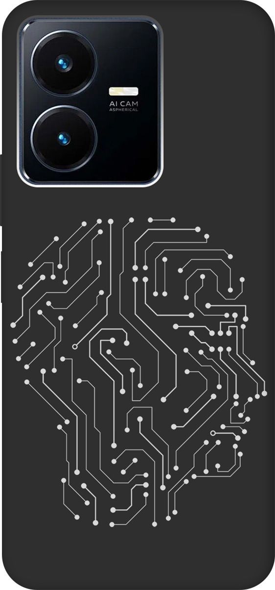 

Матовый Soft Touch силиконовый чехол на Vivo Y22 с 3D принтом "Mindmap" черный, Черный;белый, 157802