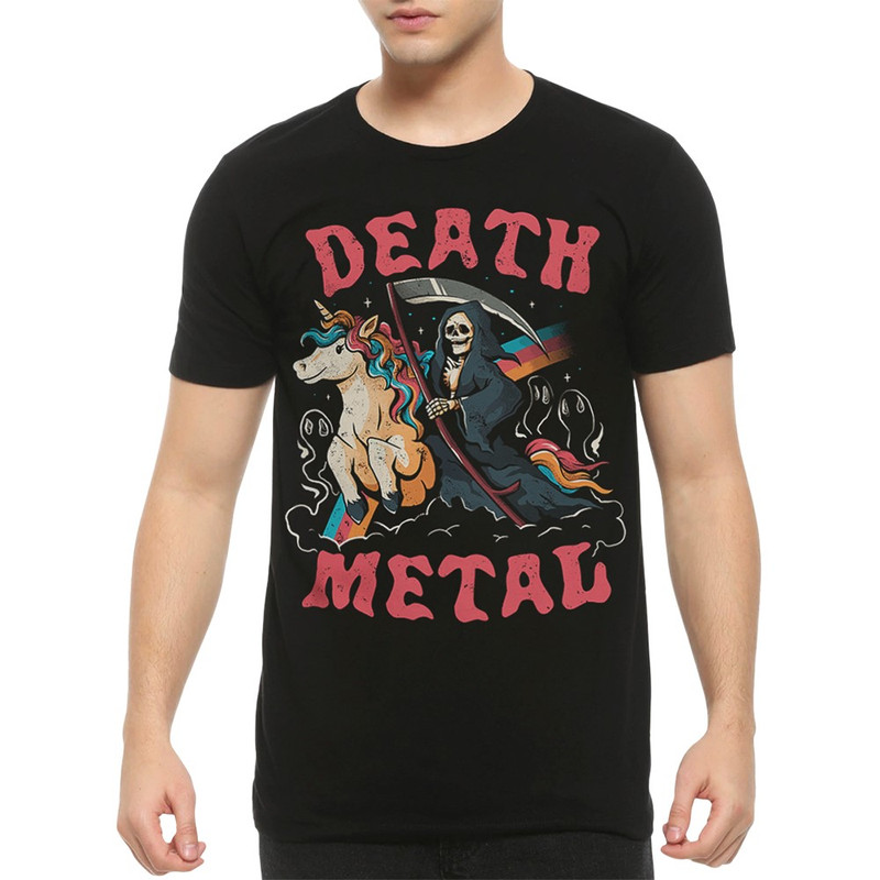 

Футболка мужская DreamShirts Studio Death Metal Смерть на единороге 2 черная 3XL, Черный, Death Metal Смерть на единороге 2