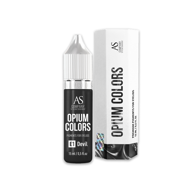 

Пигмент AS Company Opium Colors E1 Devil для татуажа век, Opium Colors для век