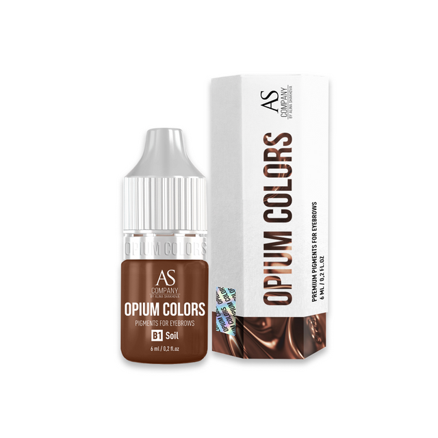 

Пигмент AS Company Opium Colors B1 Soil для татуажа бровей, Opium Colors для бровей