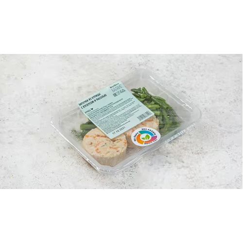 

Биточки из курицы ВкусВилл с кус кусом и фасолью 210 г