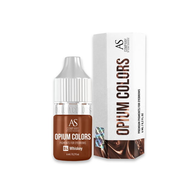 

Пигмент AS Company Opium Colors B4 Whiskey для татуажа бровей, Opium Colors для бровей