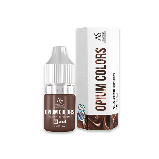 

Пигмент AS Company Opium Colors B6 Wood для татуажа бровей, Opium Colors для бровей