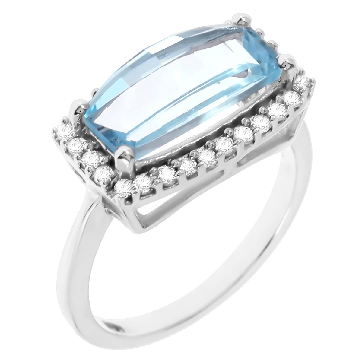 

Кольцо из серебра р. 17,5 Balex Jewellery 1410930962, топаз\фианит, 1410930962