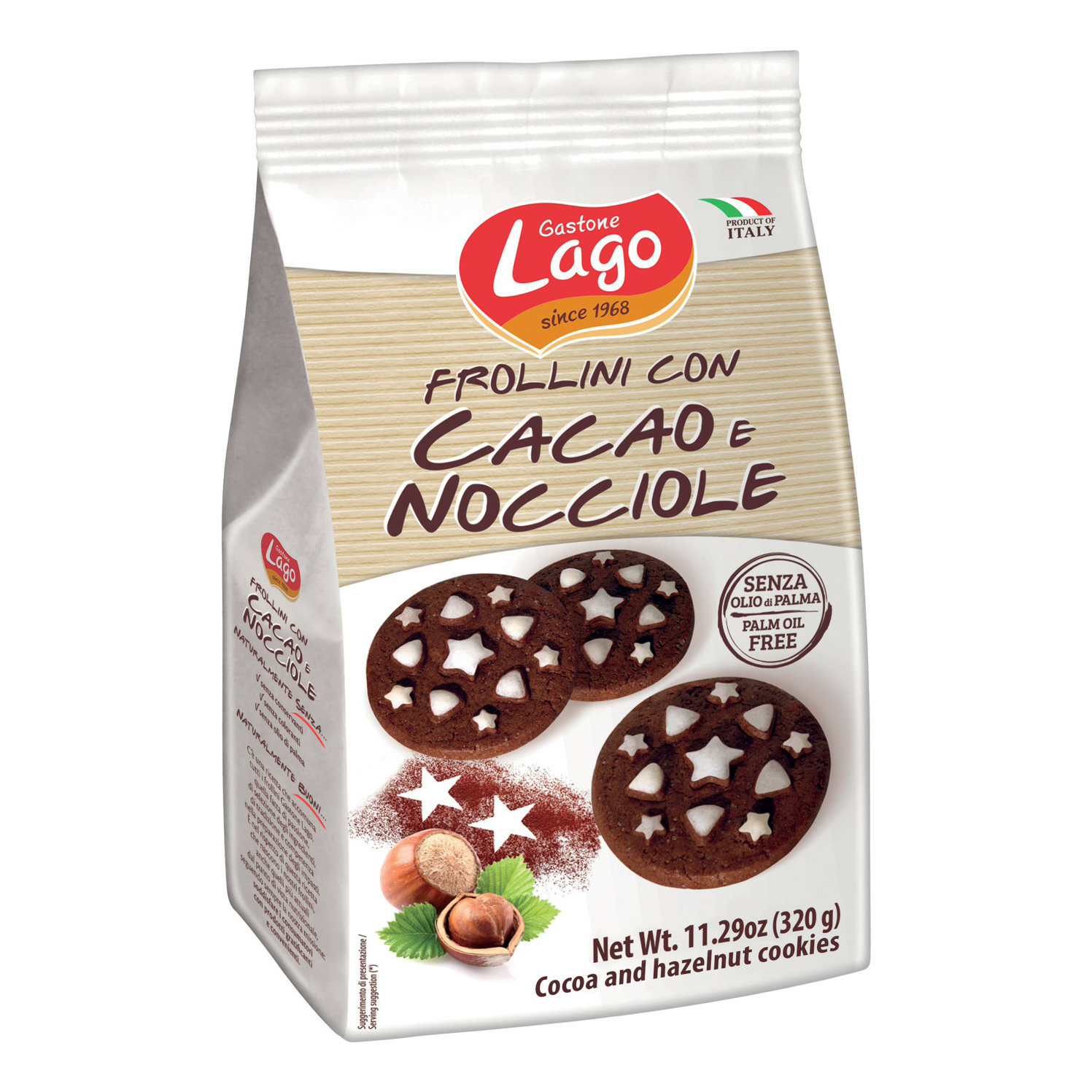 

Печенье Gastone Lago с шоколадом и фундуком 320 г