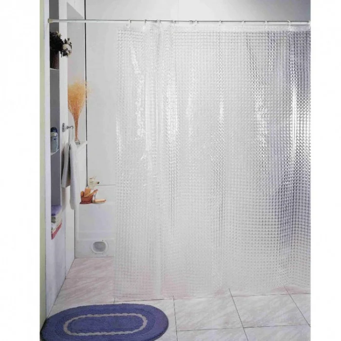

Штора для ванной ZALEL 3D PVA 100%, 180x180см, арт. 3D- YH-100 Transparetn