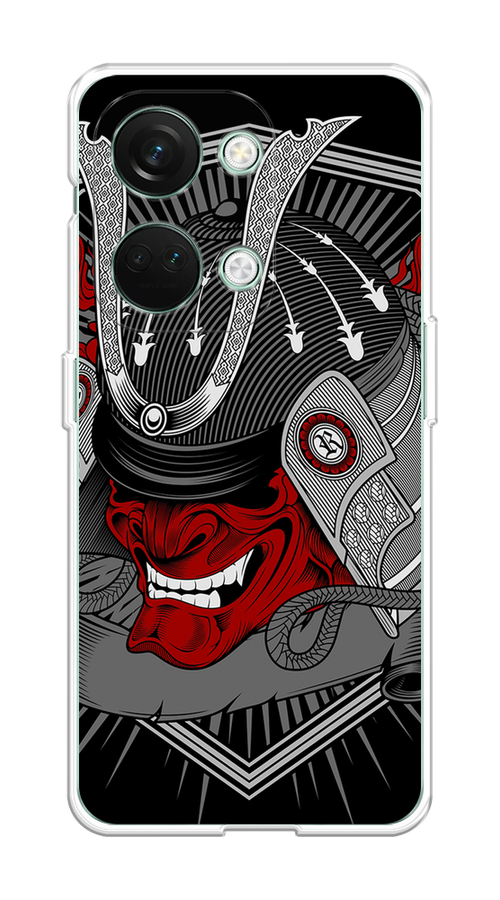 

Чехол на OnePlus Nord 3 "Красная маска самурая", Белый;красный;черный, 154050-4
