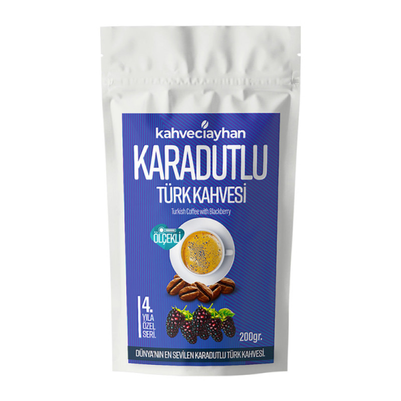 Кофе молотый турецкий арабика Kahveciayhan Karadutlu со вкусом черной шелковицы 200 г