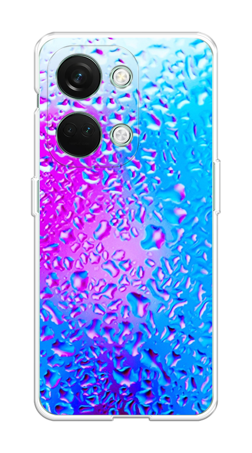 

Чехол на OnePlus Nord 3 "Капли на стекле", Бирюзовый;розовый, 154050-3