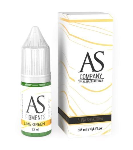 

Пигмент AS Company Lime green Лайм для татуажа век, AS pigments для век