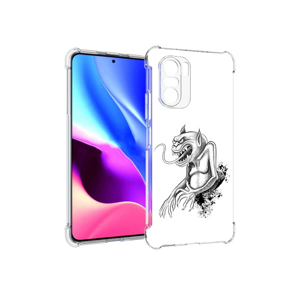 

Чехол MyPads Tocco для Xiaomi Redmi K40 чорт (PT158239.260.692), Прозрачный, Tocco
