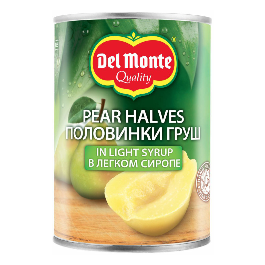 фото Груши del monte половинки пастеризованные в сиропе 420 г