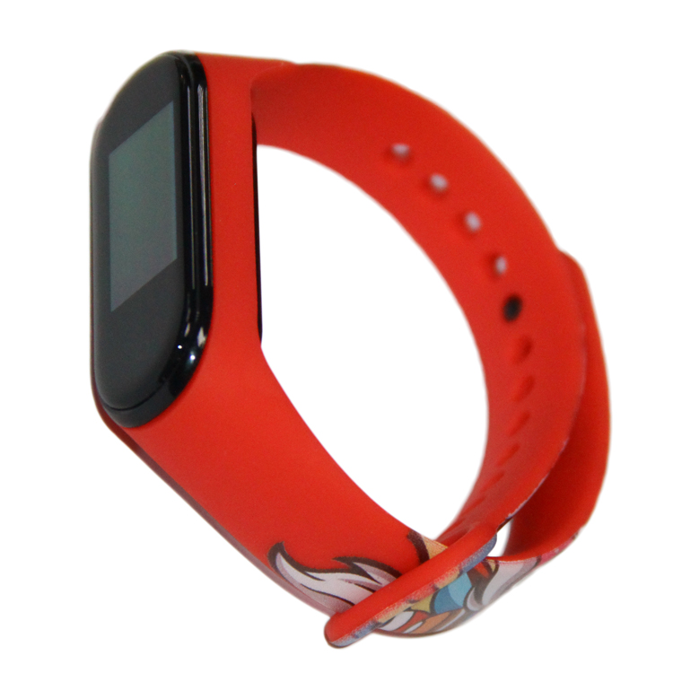 Ремешок для Xiaomi Mi Band 3, Mi Band 4 силиконовый WB01 (рис. 016)