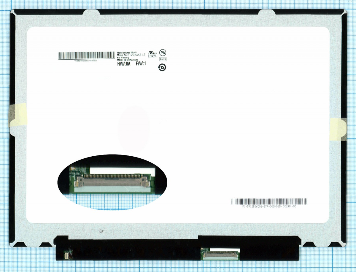 

Матрица ОЕМ для ноутбука B120XAK01.0, совместимая с p/n: B120XAK01.0