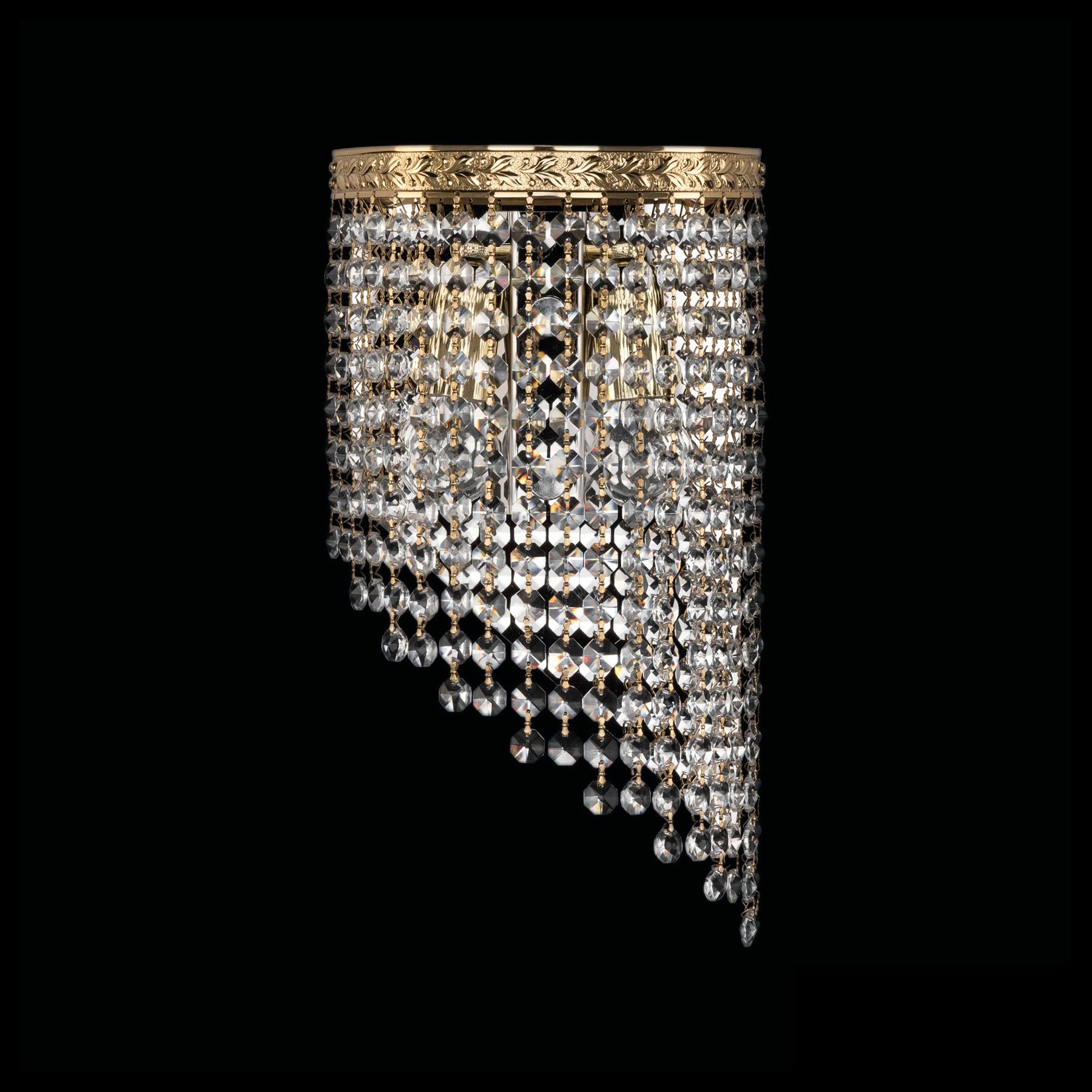

Бра Bohemia Ivele Crystal Хрустальное каскадное 83401BR/18IV-34 G R, 83401BR/18IV-34 G R