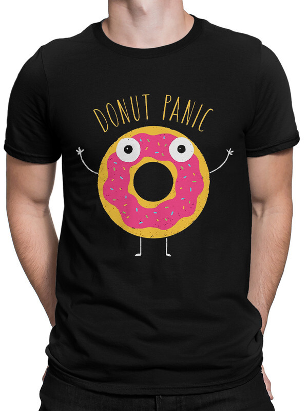 фото Футболка мужская dream shirts donut panic - не паникуй черная l