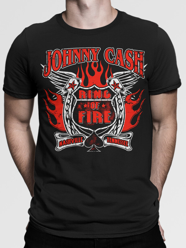 

Футболка мужская Dream Shirts Джонни Кэш - Johnny Cash черная L, "Джонни Кэш - Johnny Cash"