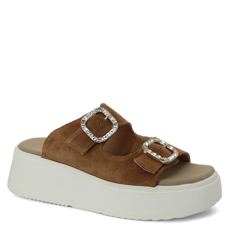

Шлепанцы женские Giovanni Fabiani S23719 коричневые 41 EU, Коричневый, S23719