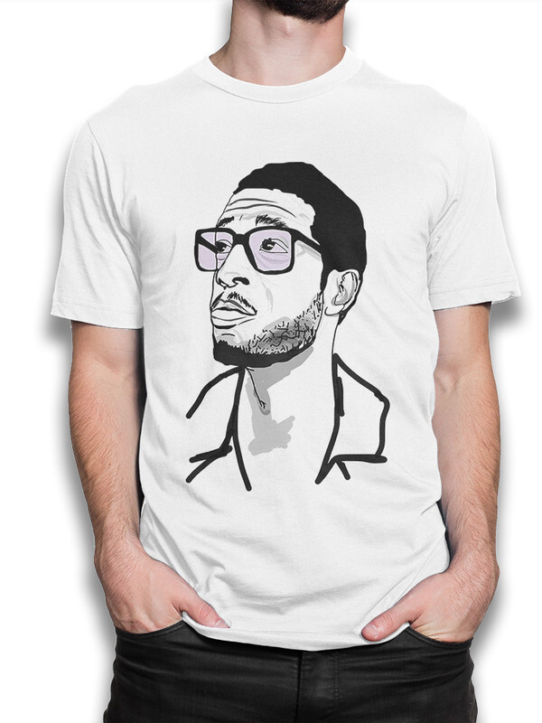 

Футболка мужская Dream Shirts Kid Cudi - Кид Кади белая XS, Kid Cudi - Кид Кади