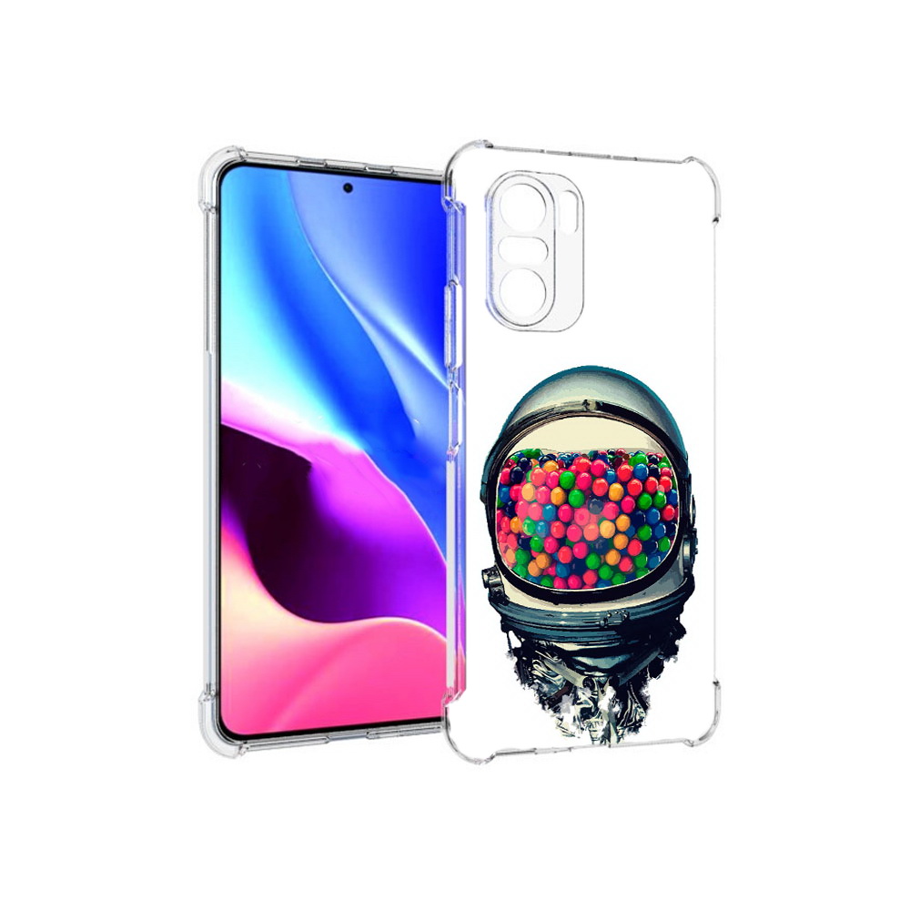 

Чехол MyPads Tocco для Xiaomi Redmi K40 шлем космонавта (PT158239.260.700), Прозрачный, Tocco