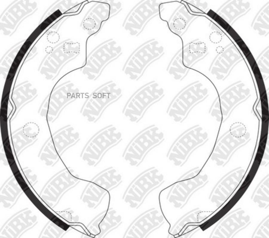 

Тормозные колодки NiBK барабанные fn1247