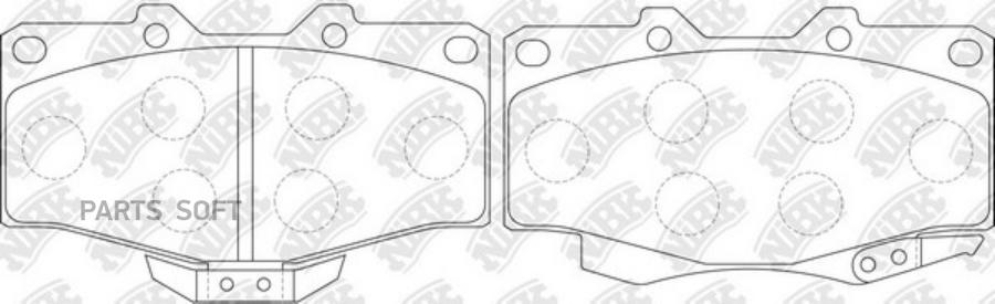 

Тормозные колодки NiBK передние дисковые для Toyota 4runner 2.7i, 3.4i, 3.0td 1995- PN1387