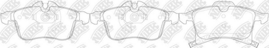 

Тормозные колодки NiBK передние для Opel Astra G, Astra H, Zafira A PN0353