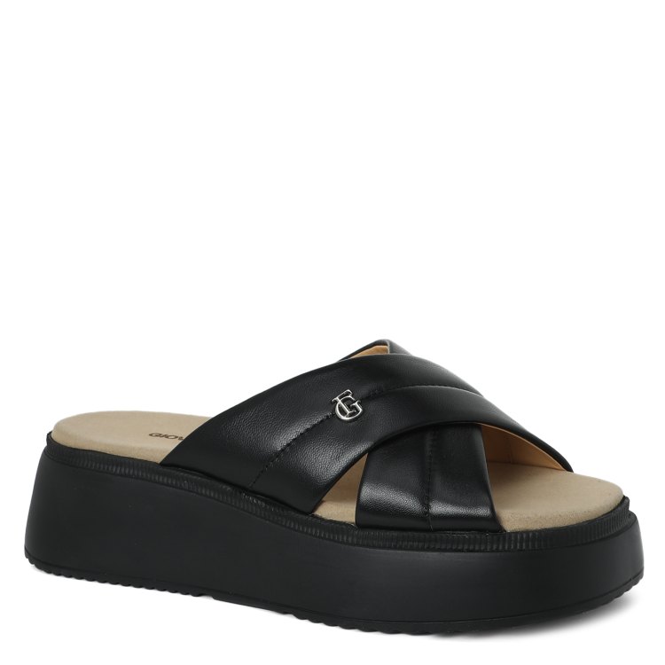 

Шлепанцы женские Giovanni Fabiani S23722 черные 39 EU, Черный, S23722