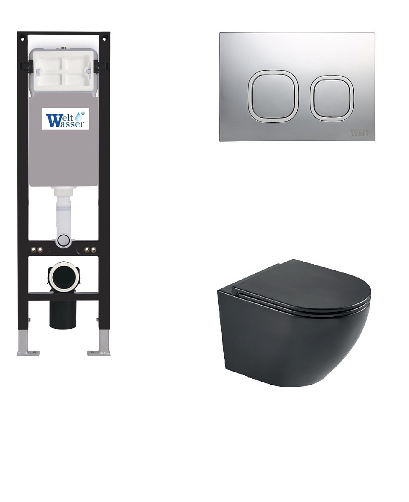 

Комплект унитаз с инсталляцией WeltWasser AMBERG 350 + HEIMBACH 043 MT-BL + AMBERG RD-CR