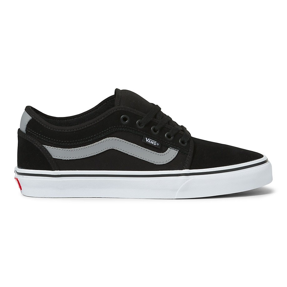 

Кеды мужские Vans MN CHUKKA LOW SIDEST BLACK/GRAY/WHIT черные 9.5 UK, MN CHUKKA LOW SIDEST BLACK/GRAY/WHIT