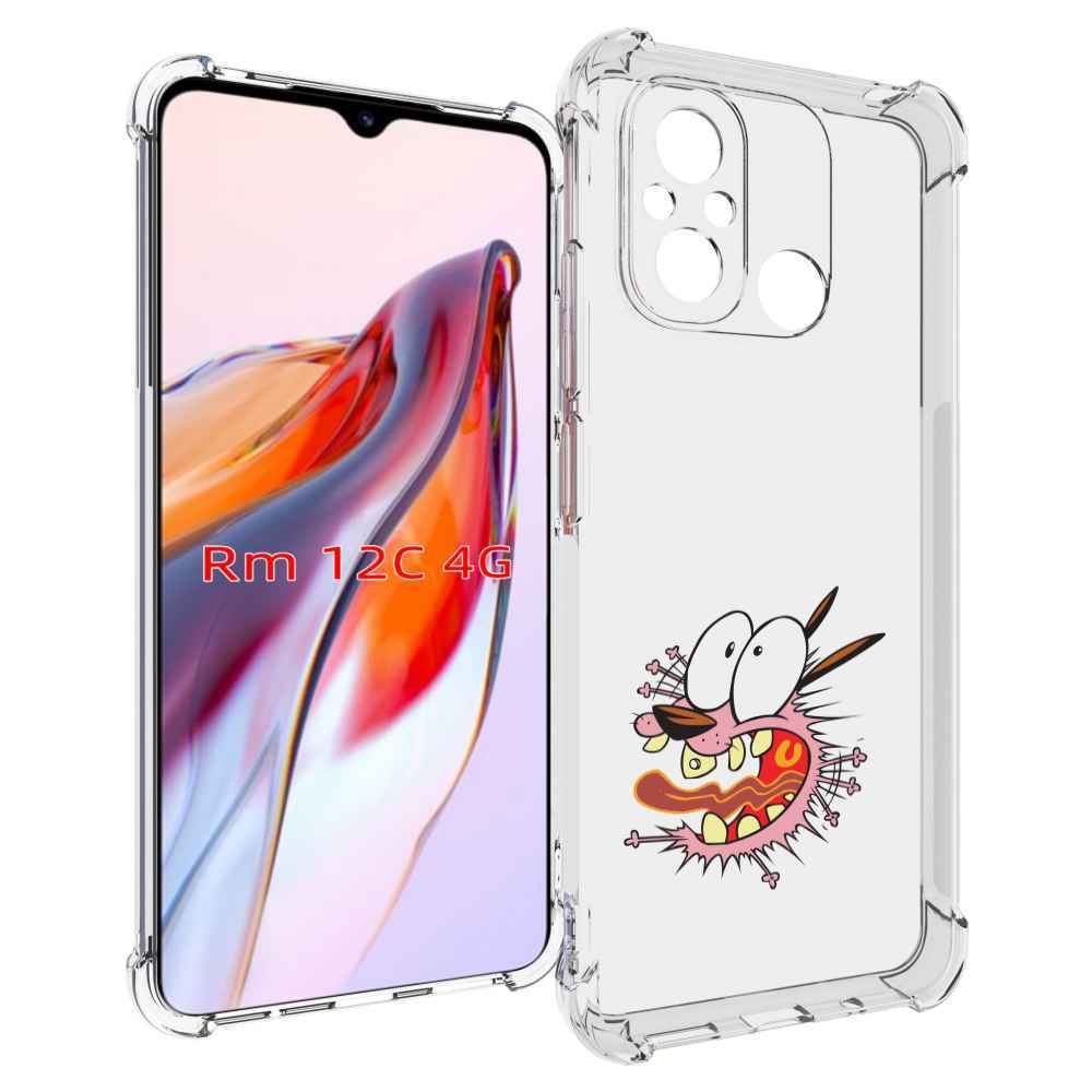 

Чехол MyPads испуганный бобик для Xiaomi Redmi 12C / Poco C55, Прозрачный, Tocco