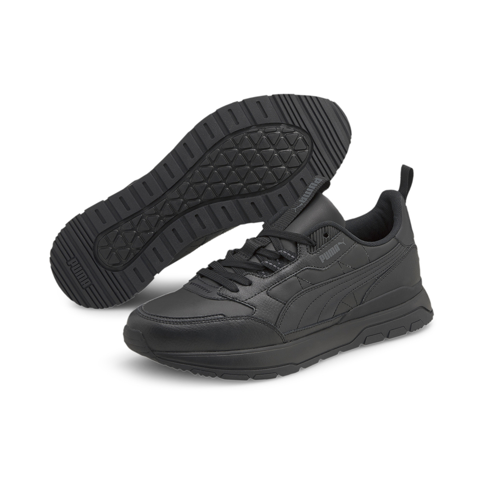 

Кроссовки мужские PUMA R78 Trek Lth черные 8 UK, Черный, R78 Trek Lth