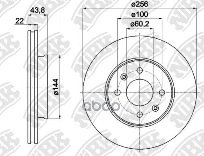

Rn11002_диск тормозной передний hyundai accent, kia rio 1.4/1.6/1.5crdi 05>