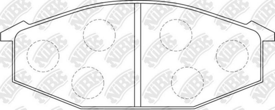 

Колодки дисковые передние urvan 2.2d/2.3d 81-88/280zx 2.8 79-84 Pn1052-nibk