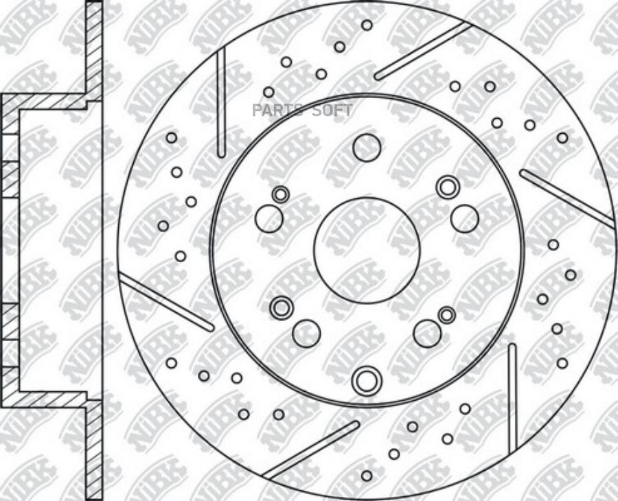 

Rn1618dset_диск тормозной задний перфорированный honda cr-v 2.0/2.4/2.2ctdi 06>