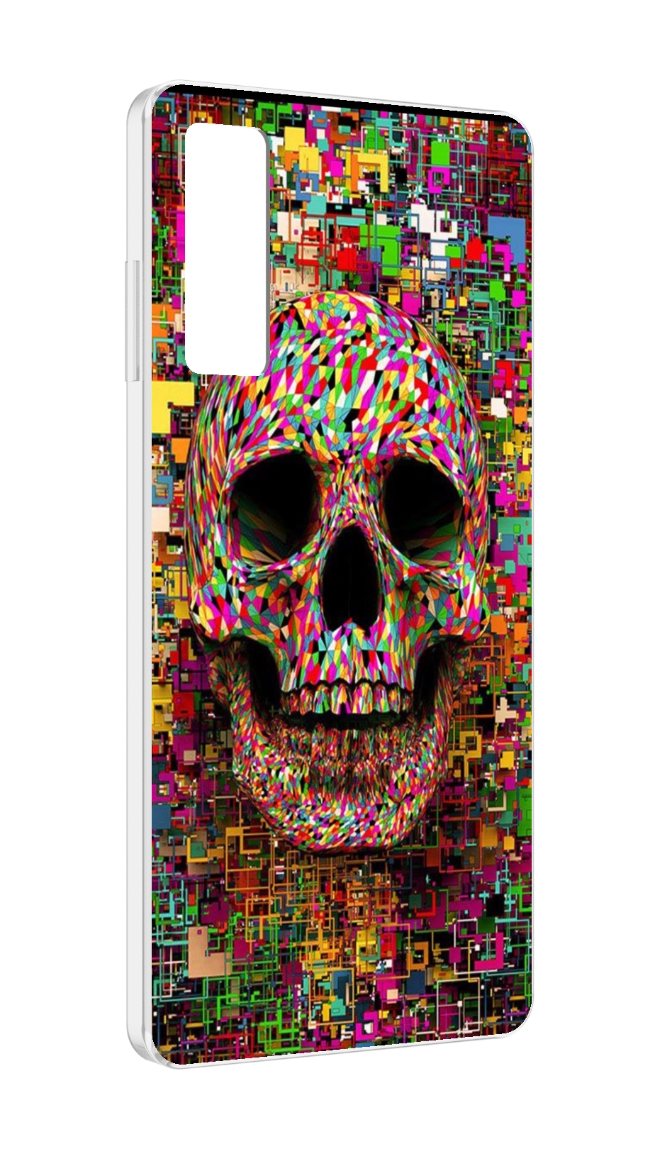 

Чехол MyPads череп красочные цвета для TCL 20 5G, Прозрачный, Tocco
