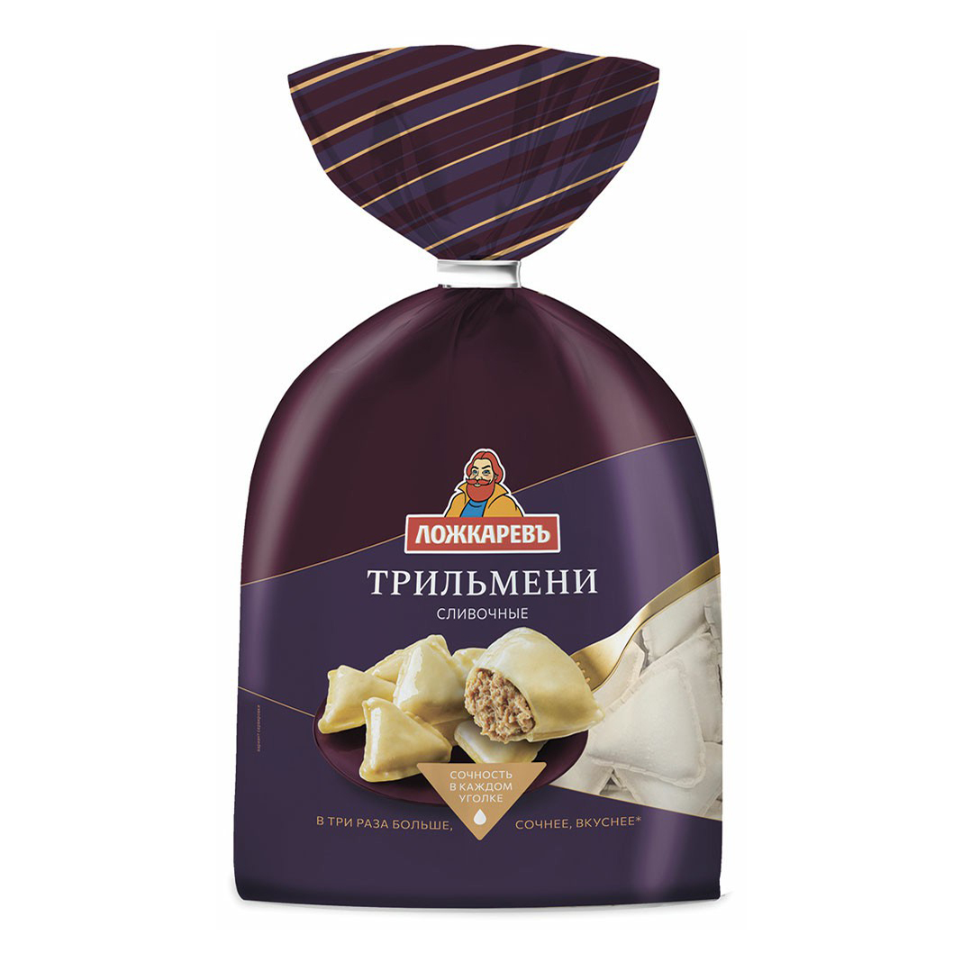 

Трильмени Ложкаревъ сливочные замороженные 700 г