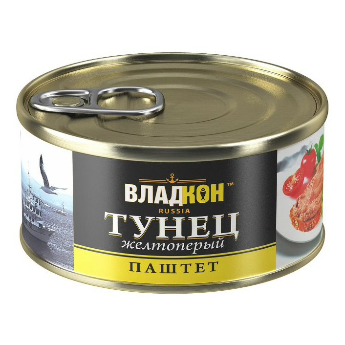 

Тунец желтоперый Владкон паштет 125 г